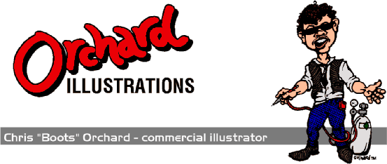 Orchard Illustrations. -Chris "Boots" Orchard - commercial illustrator